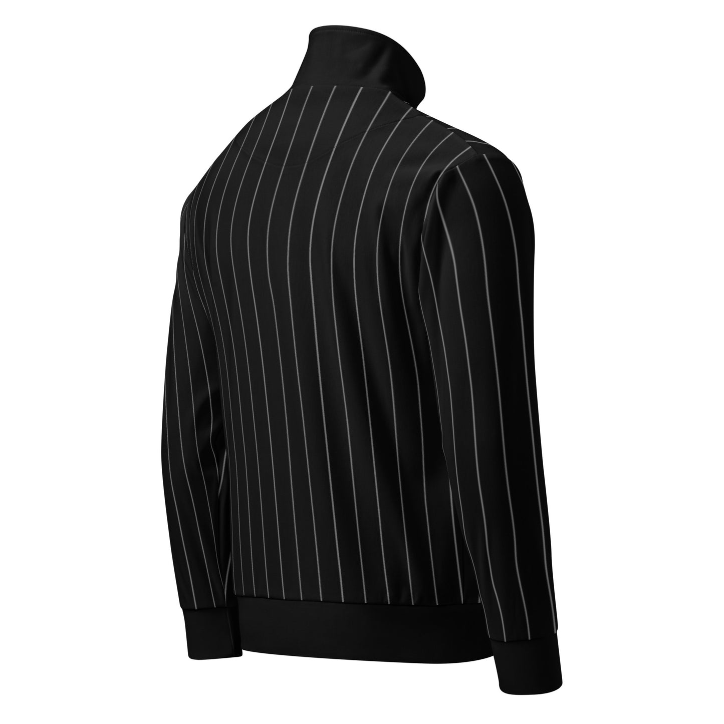 Black Pinstripe Track Jacket Unisex Teens Adults