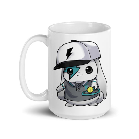 Svolta 15 oz coffee mug tennis bunny front