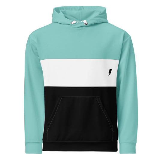 Svolta Colorblock Varsity Stripe Hoodie Sweatshirt Mint White Black Front