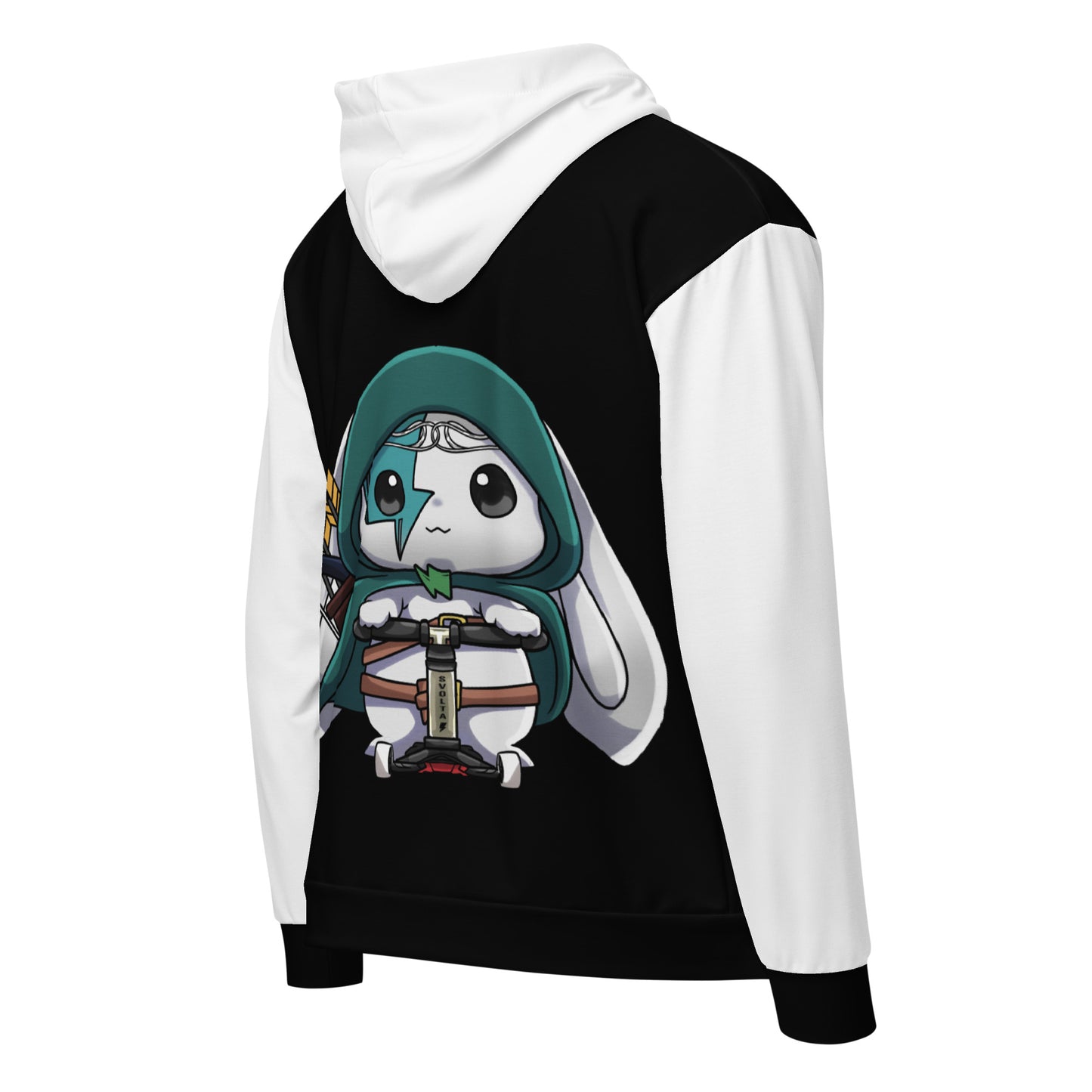 Svolta Colorblock Zip Hoodie Archer Bunny White and Black Teen Adult