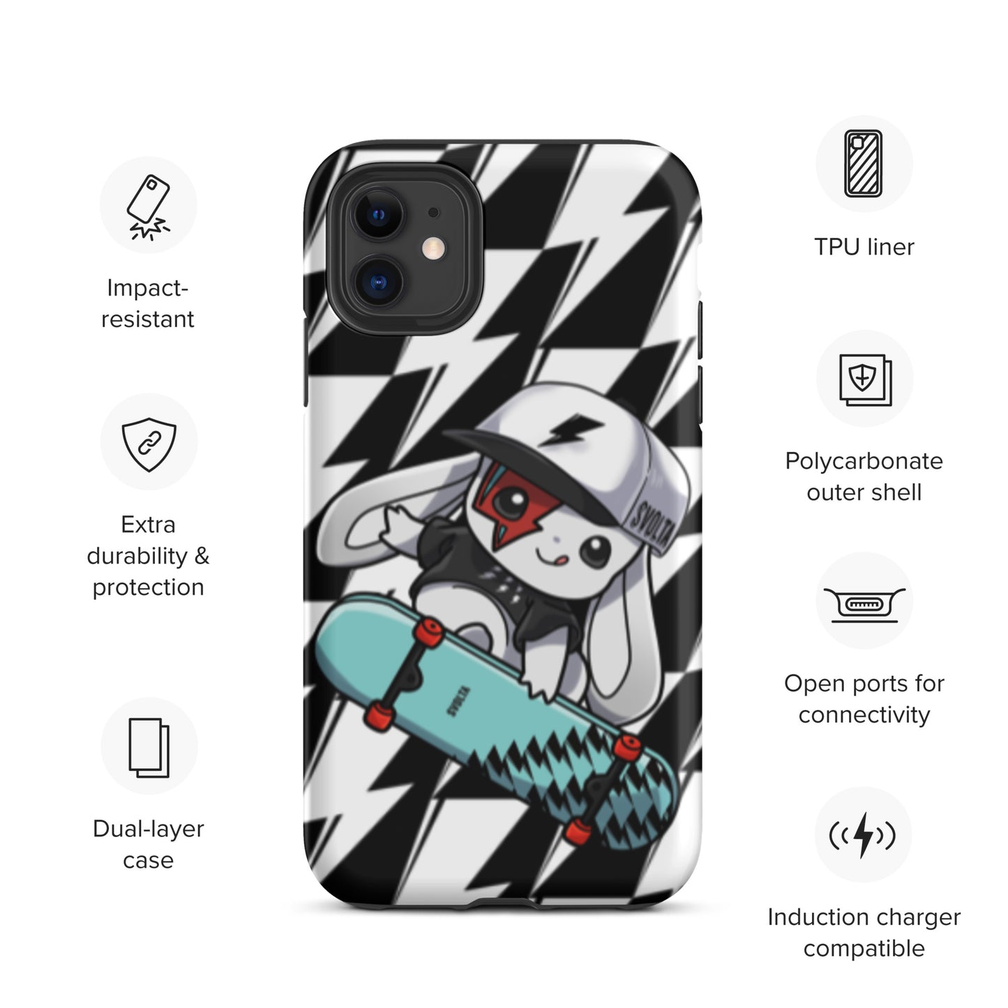 Svolta Skateboard Matte Tough Case for iPhone 11