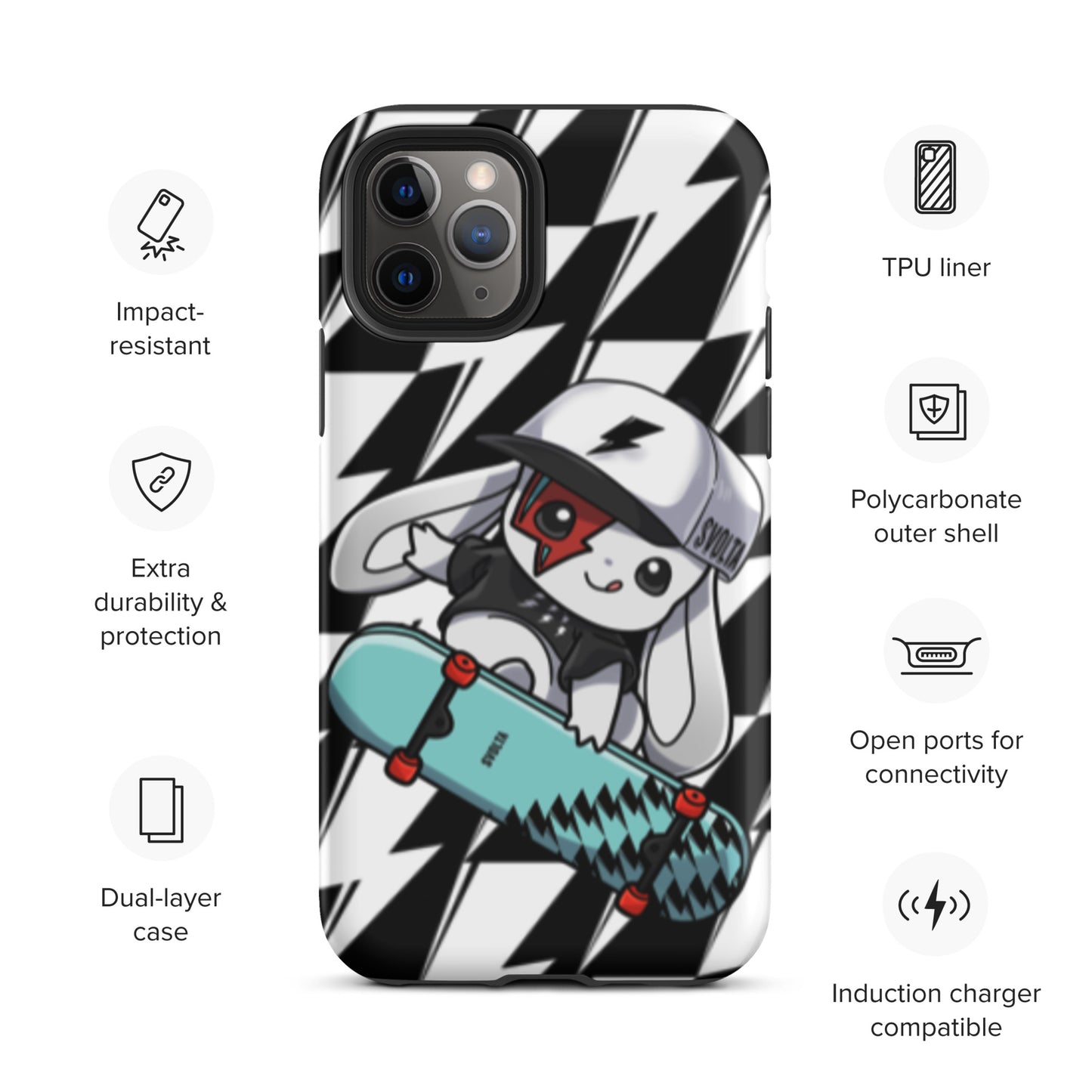 Svolta Skateboard Matte Tough Case for iPhone 11 Pro