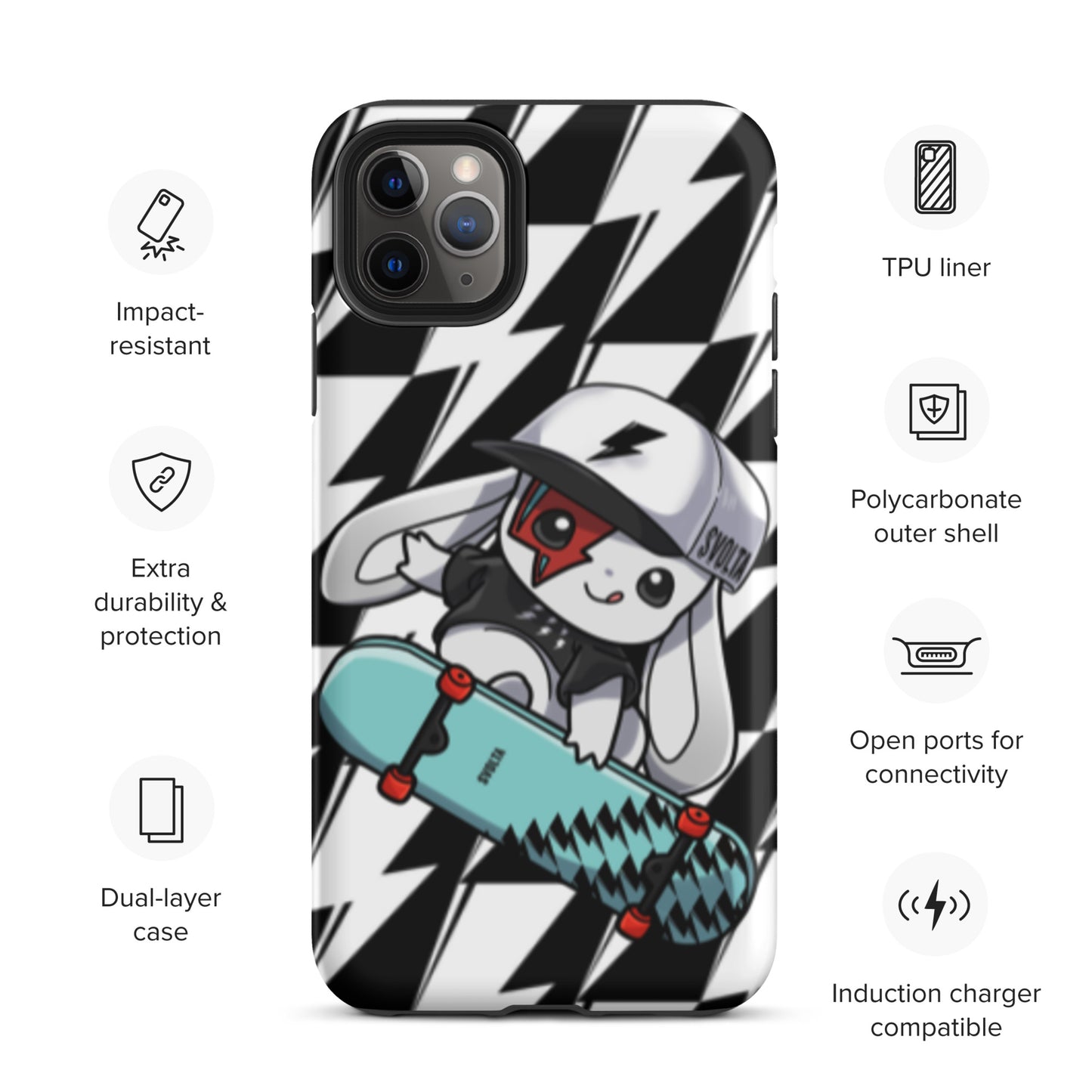 Svolta Skateboard Matte Tough Case for iPhone 11 Pro Max