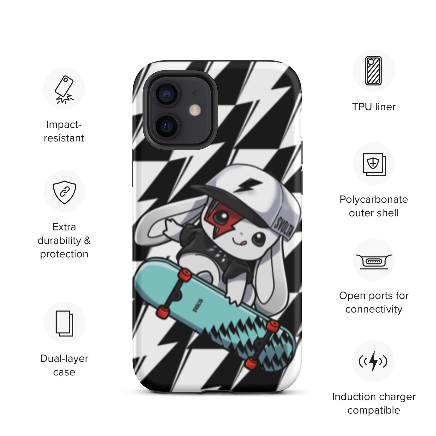 Svolta Skateboard Matte Tough Case for iPhone 12