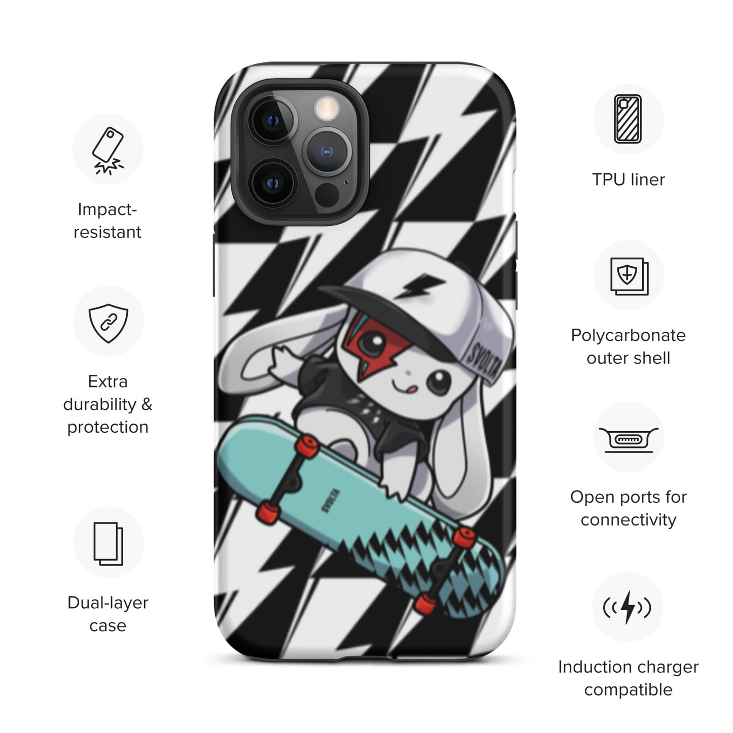 Svolta Skateboard Matte Tough Case for iPhone 12 Pro Max