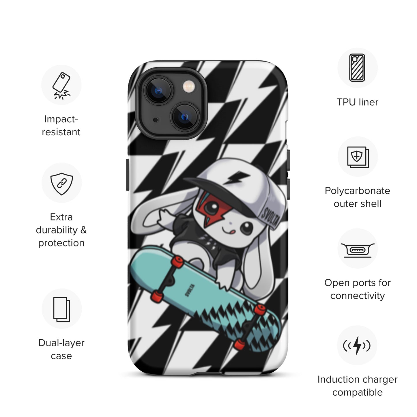 Svolta Skateboard Matte Tough Case for iPhone 13