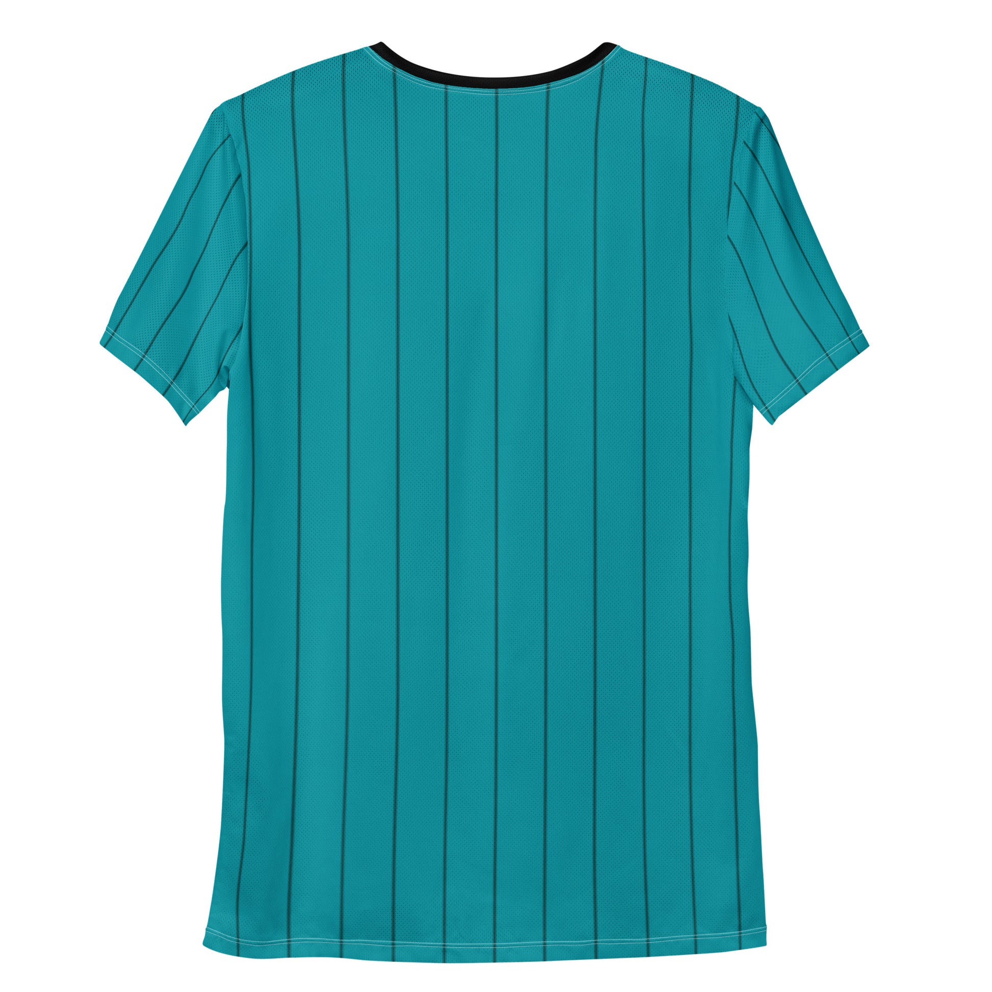 Svolta Tennis Balls Teal Performance Mesh Athletic T-Shirt Back