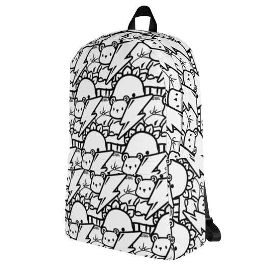 SVOLTA Classic Black & White Kawaii Backpack