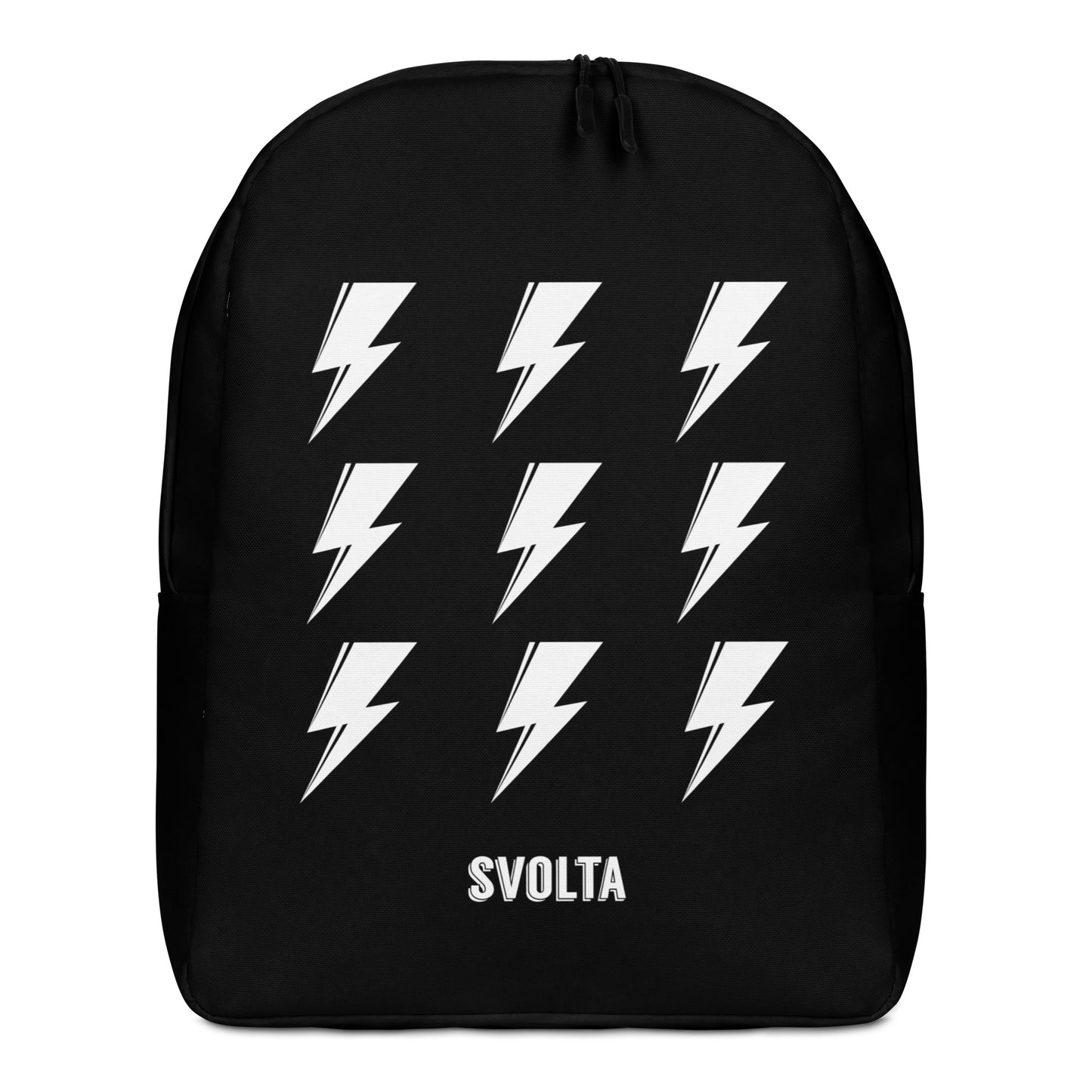 SVOLTA 9 Bolts Minimalist Backpack - Black and White