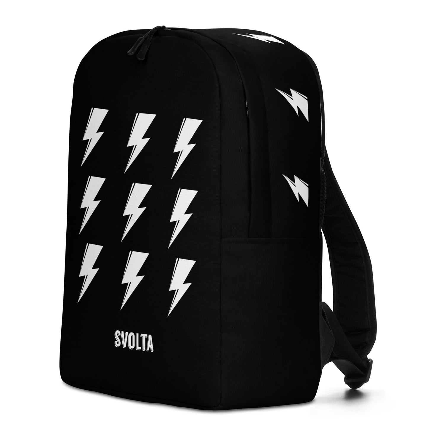 SVOLTA 9 Bolts Minimalist Backpack - Black and White