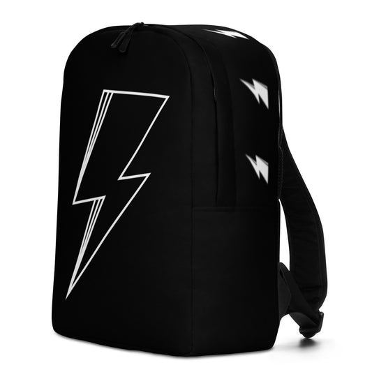 SVOLTA Lightning Bolt Minimalist Backpack in Black and White