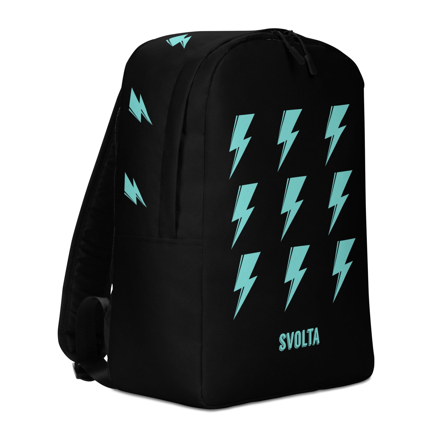 SVOLTA 9 Bolts Minimalist Backpack - Black and Aqua