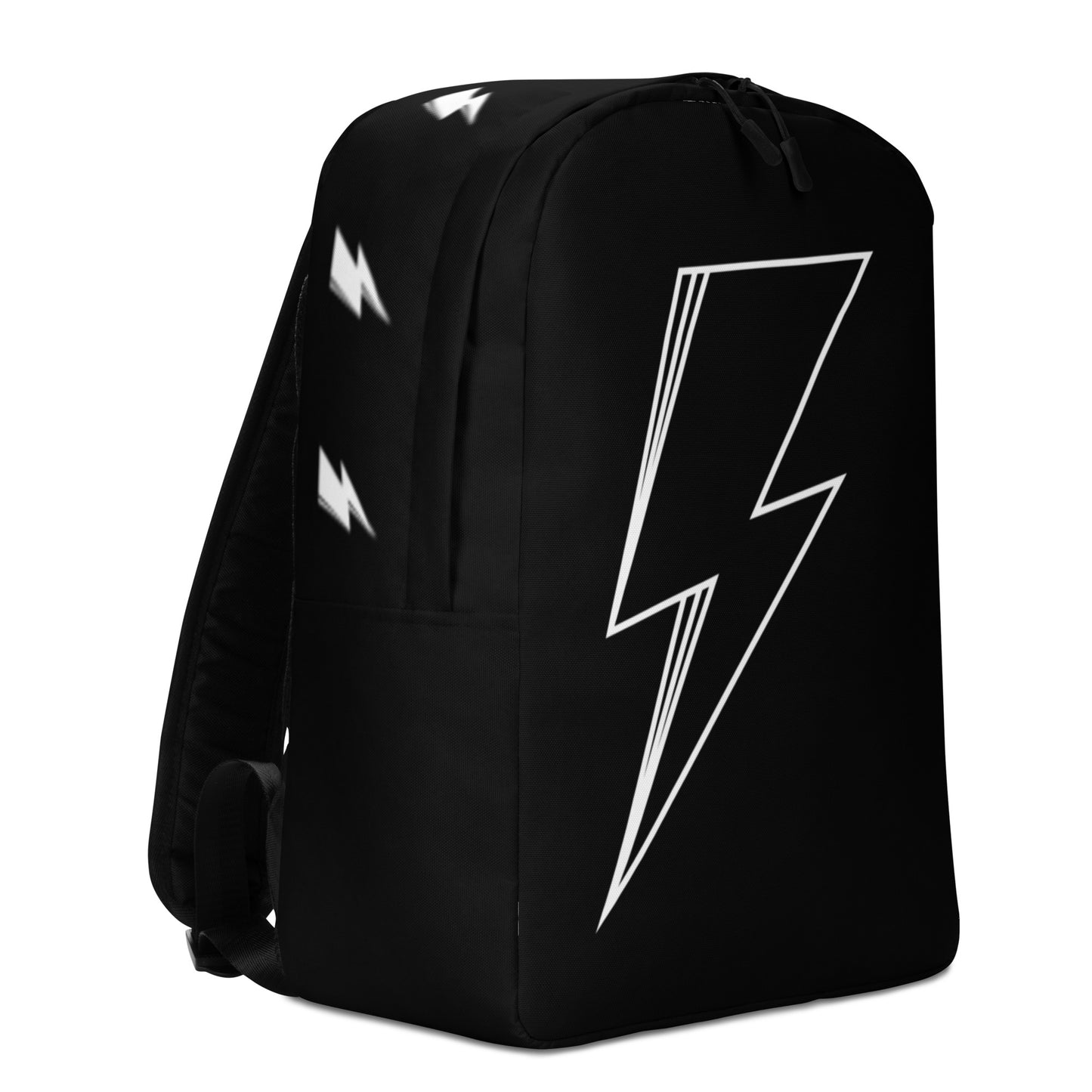 SVOLTA Lightning Bolt Minimalist Backpack in Black and White