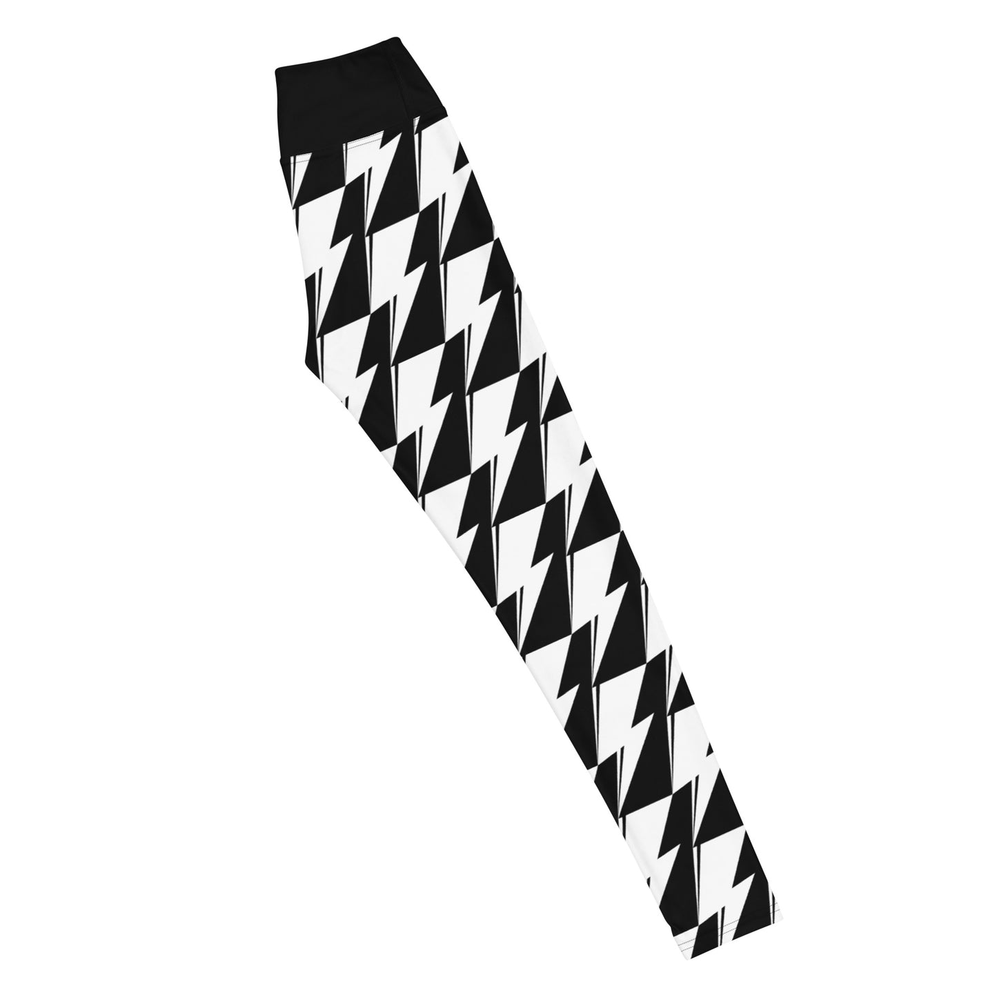 SVOLTA B/W Houndstooth Bolt Yoga Leggings, XS-XL - Adult