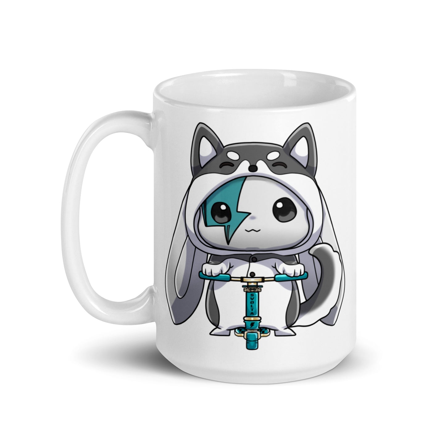 SVOLTA Kawaii Phoenix Husky Legend Scooter Mug - 15 oz