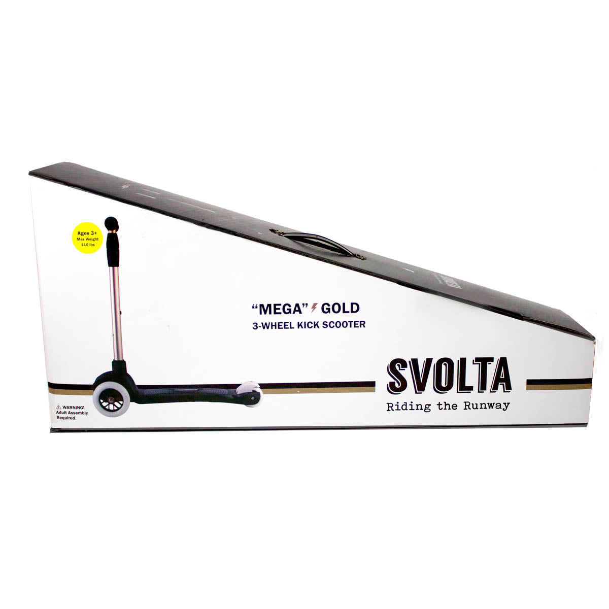 SVOLTA "Mega" 3-Wheel Kids Scooter - Gold