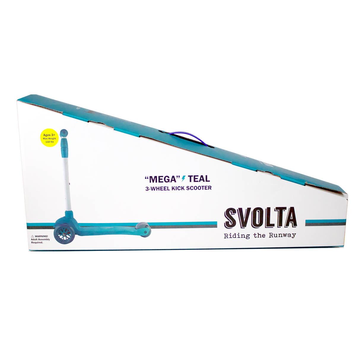 SVOLTA "Mega" 3-Wheel Kids Scooter - Teal