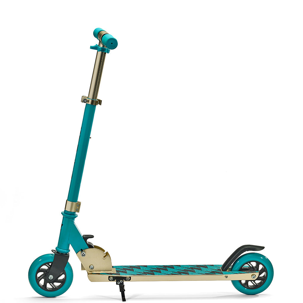 SVOLTA "Legend" 2-Wheel Kids Kick Scooter - Teal & Gold *WITHOUT RETAIL BOX*