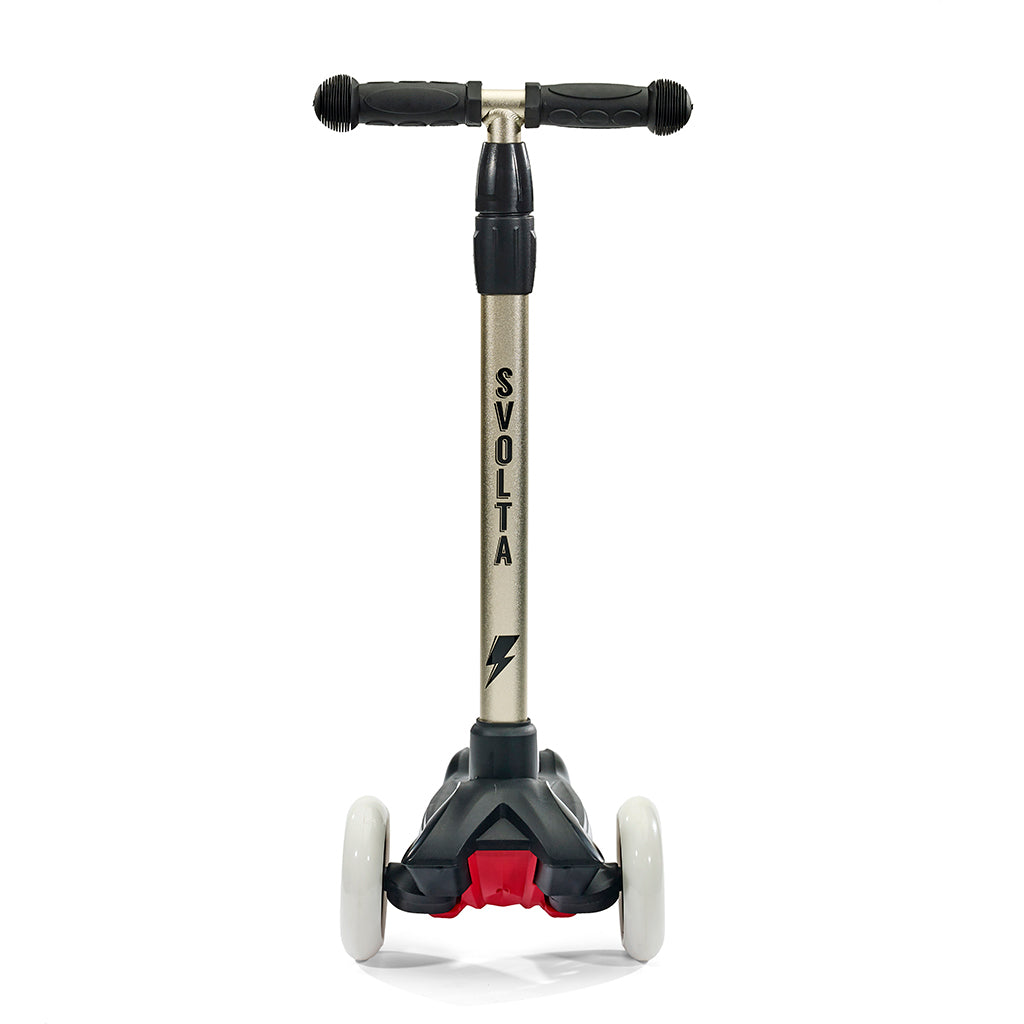 Svolta 3-wheel kids scooter gold black white lightning bolt