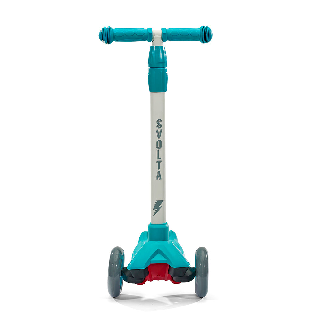 Svolta 3-wheel kids scooter teal grey gray white lightning bolt