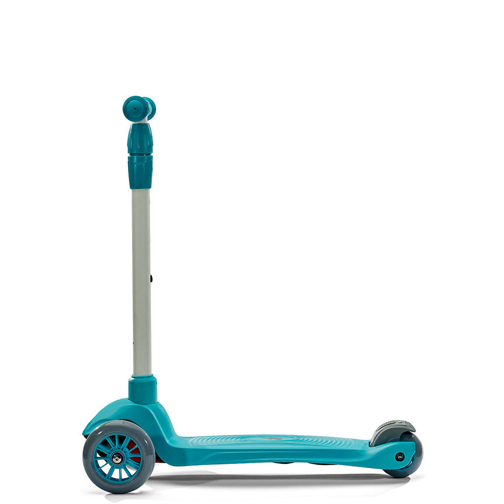 Svolta 3-wheel kids scooter teal grey gray white lightning bolt side