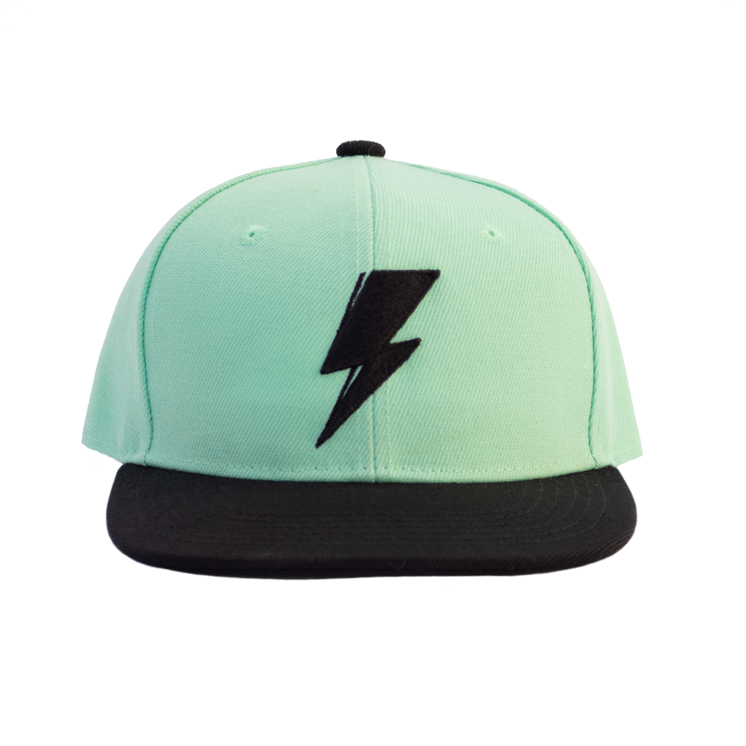 Svolta 3D Lightning Bolt Snapback Hat in Mint - Kids