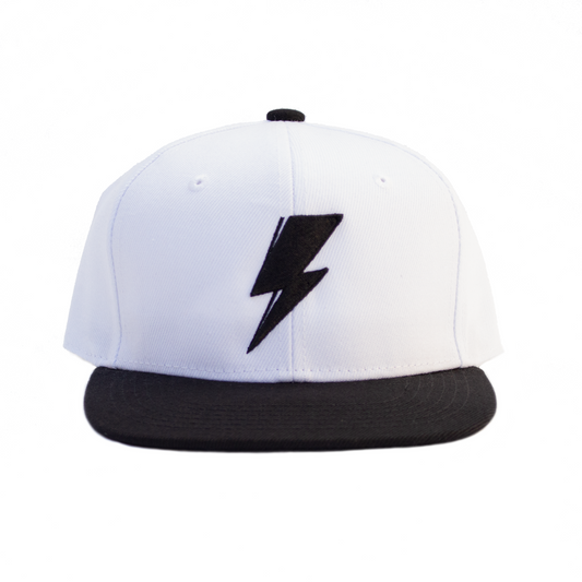 Svolta Youth Child Kids Boys Girls snapback hats 3D embroidered ightning bolt white black
