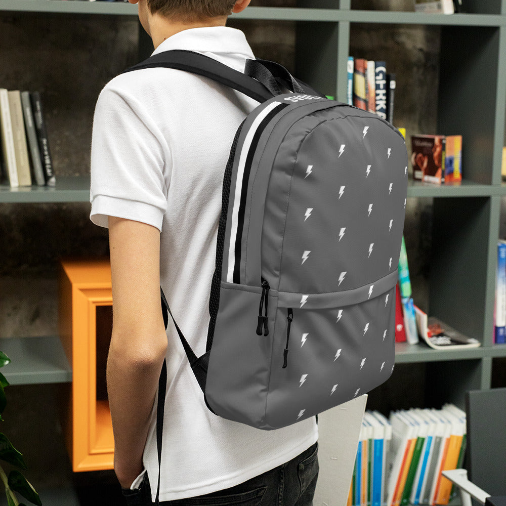 SVOLTA Tiny Bolts & Stripes Backpack - Grey