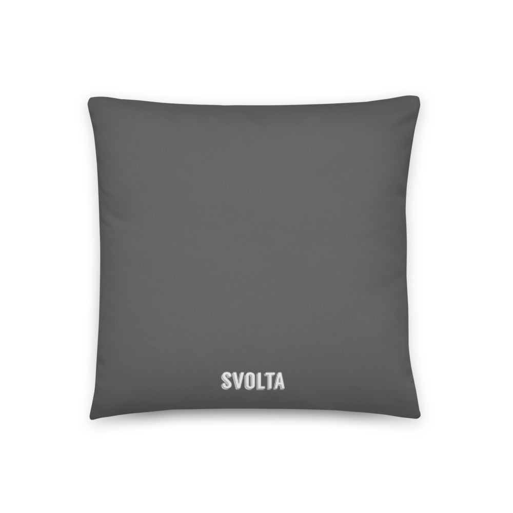 SVOLTA Phoenix Throw Pillow 18"x18" or 22"x22" - Teal and Grey