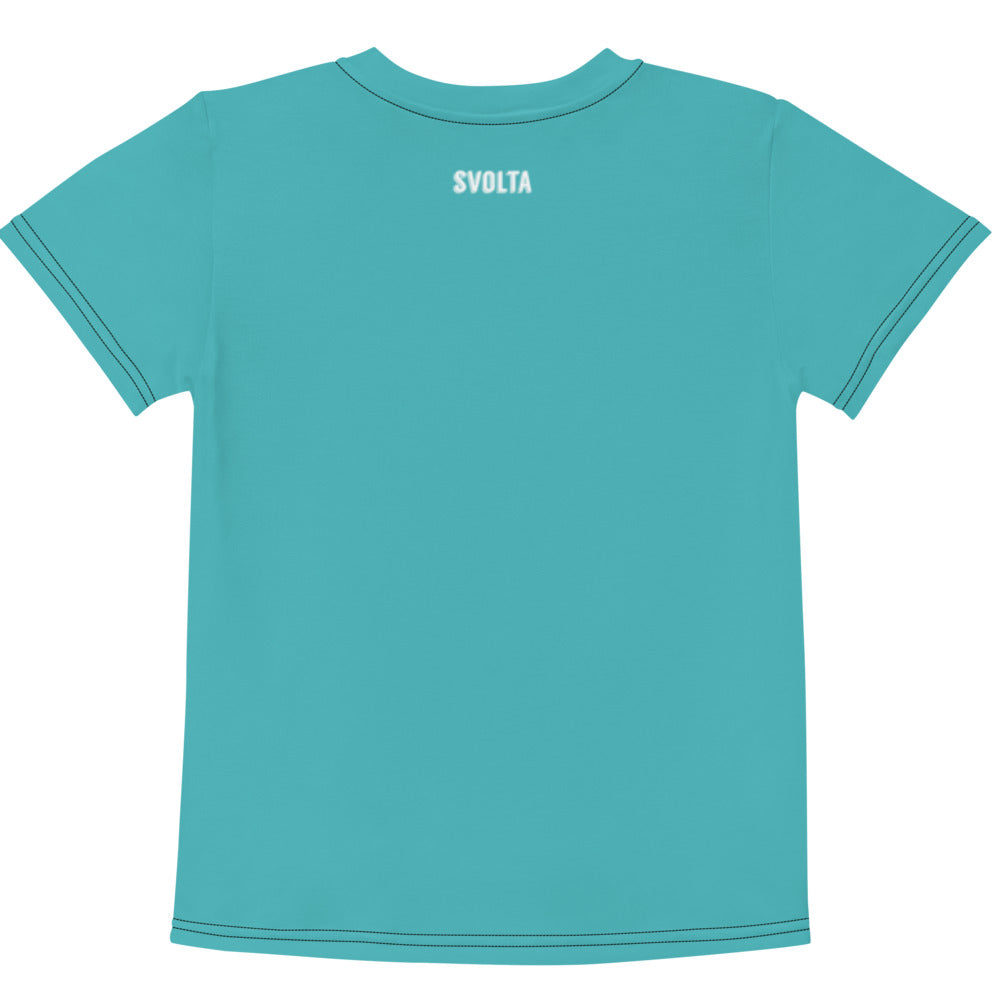 SVOLTA Rebel Bunny in Pocket Aqua T-shirt, 2T-7 - Toddler/Kids