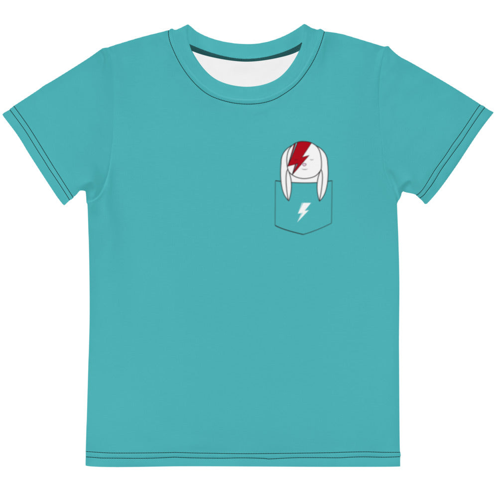 SVOLTA Rebel Bunny in Pocket Aqua T-shirt, 2T-7 - Toddler/Kids