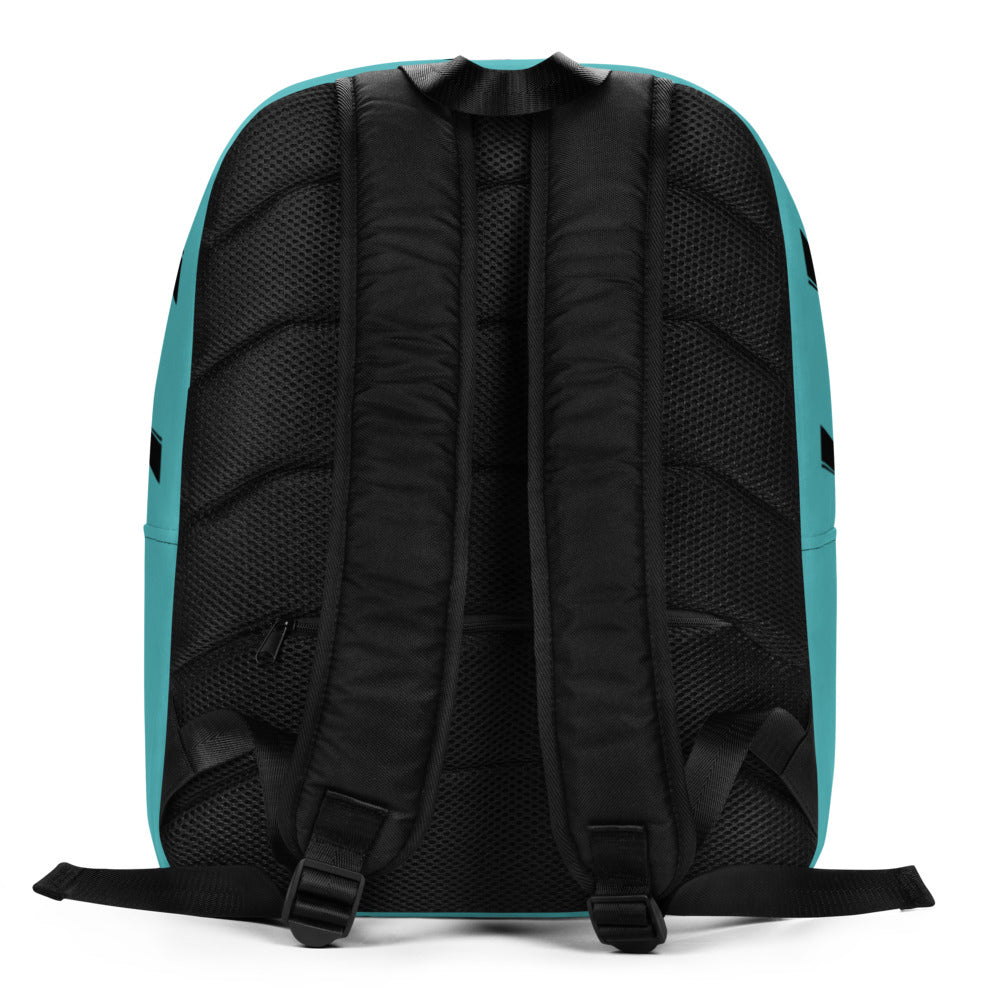 SVOLTA Lightning Bolt Minimalist Backpack in Aqua and Red
