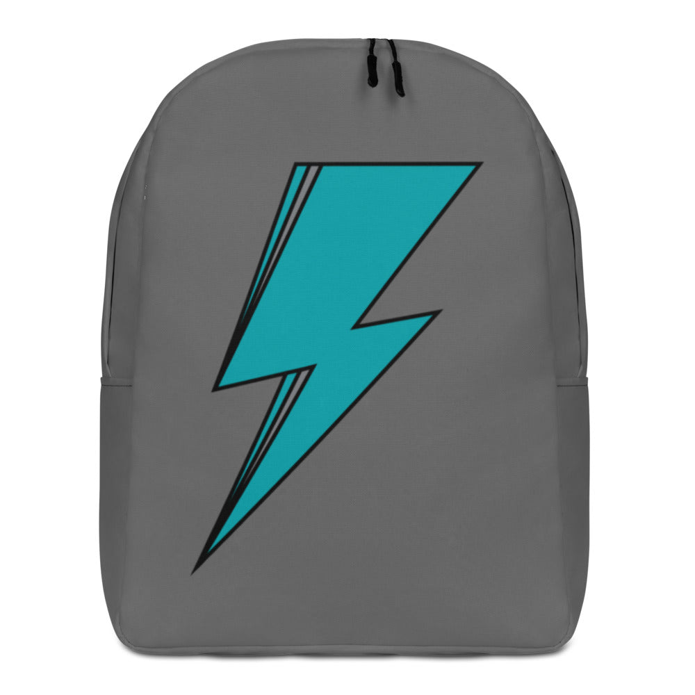 SVOLTA Lightning Bolt Minimalist Backpack in Teal and Grey
