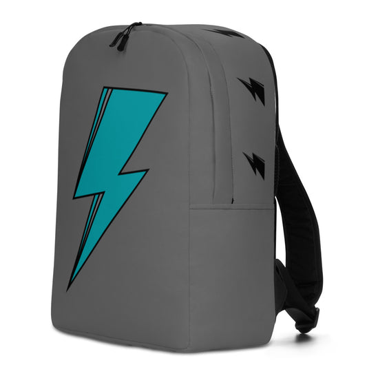 SVOLTA Lightning Bolt Minimalist Backpack in Teal and Grey