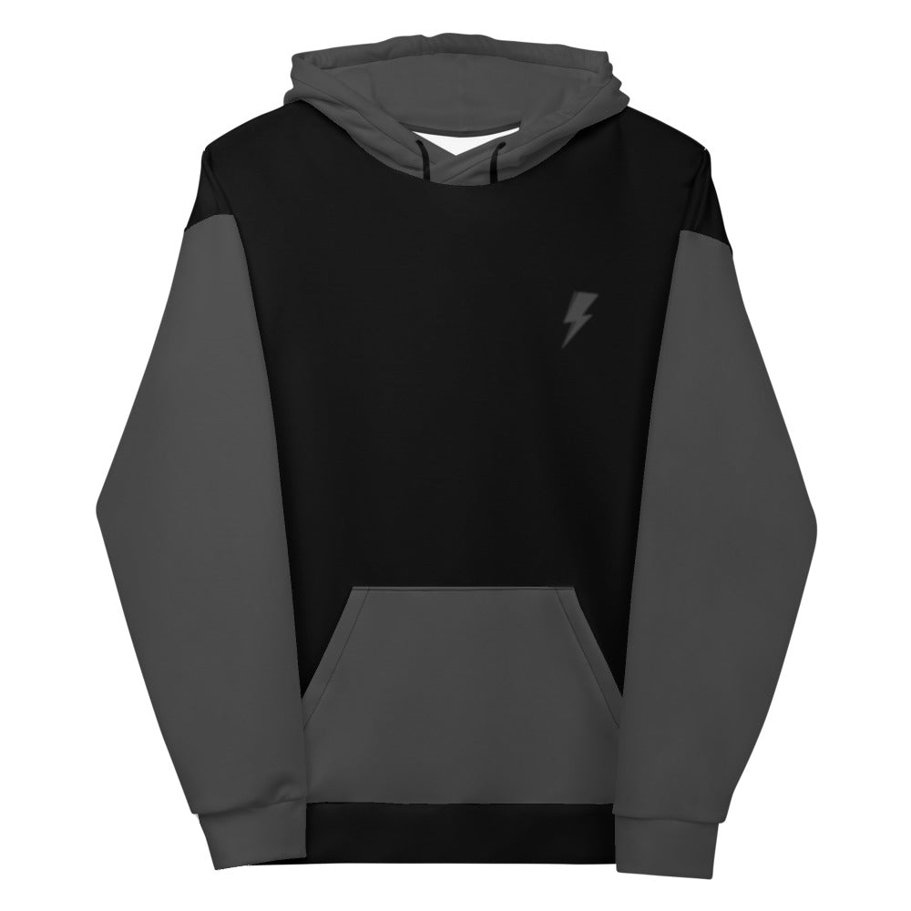 SVOLTA Achromatic Bolts Unisex Color Block Hoodie, XS-XL - Teen to Adult