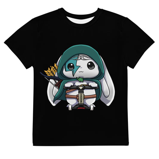 SVOLTA Kawaii Phoenix Elven Archer T-shirt in Black, 8-20 - Kids/Youth