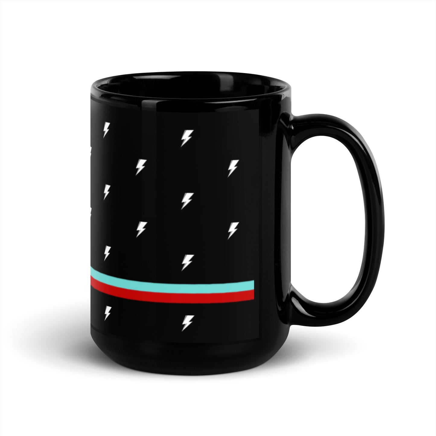SVOLTA Tiny Bolts with Racing Stripes 15oz Mug - Black