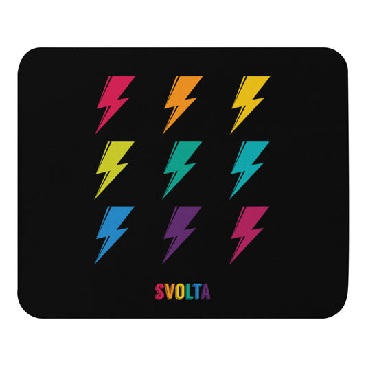 SVOLTA Rainbow Bolts Mouse Pad