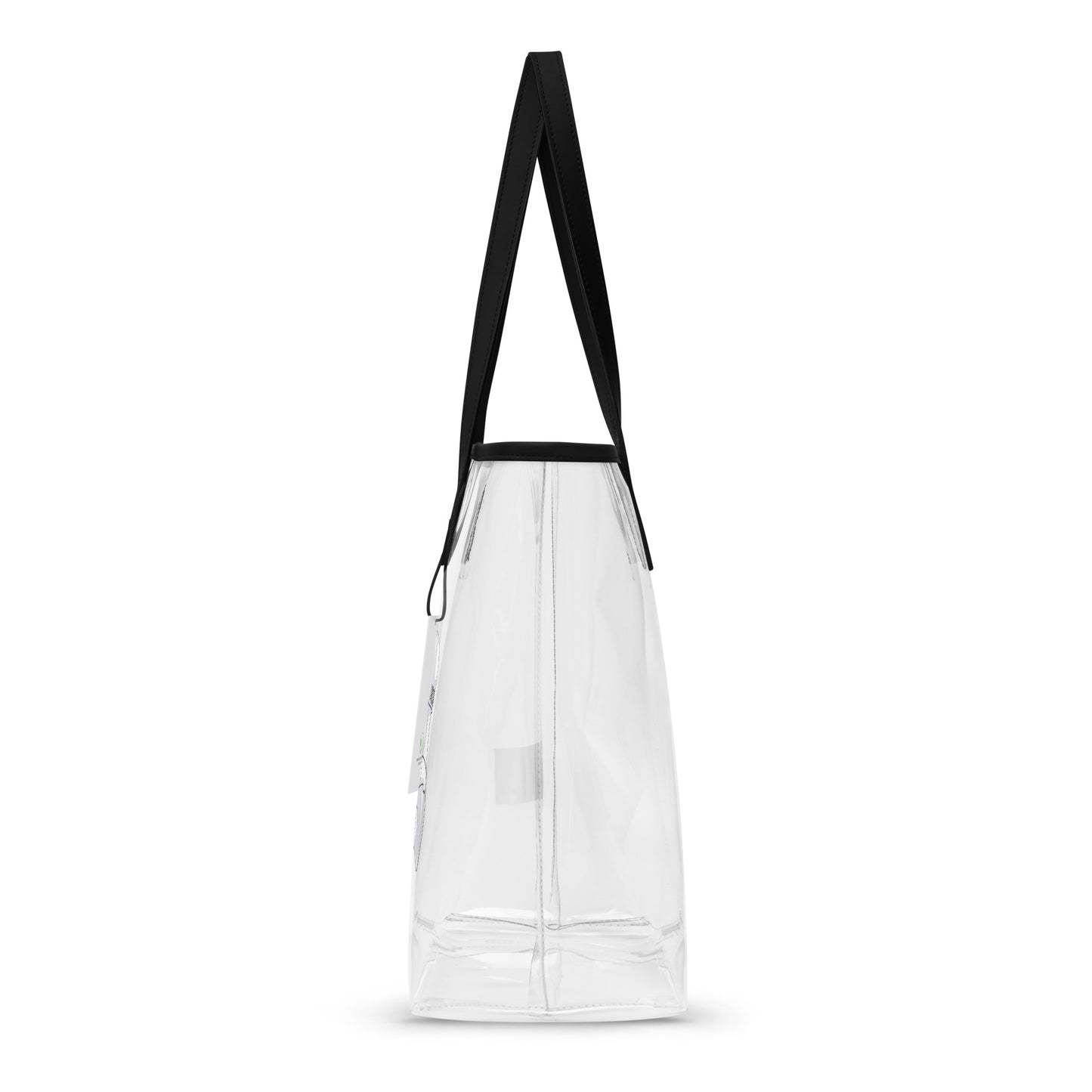 Clear Tennis Tote Bag 12x6x12 Side