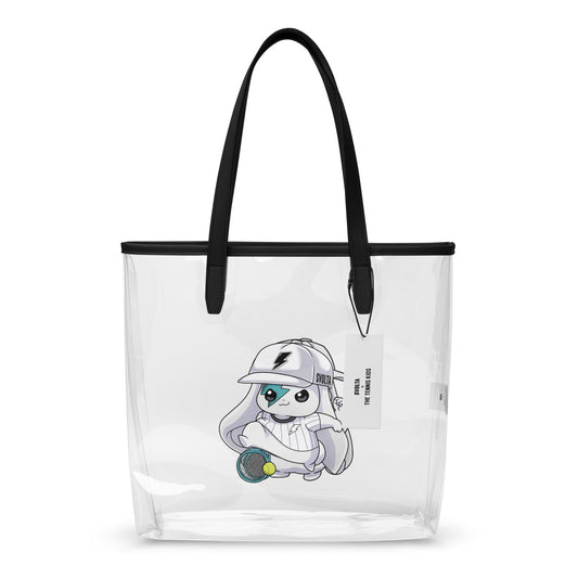 Clear Tennis Tote Bag 12x6x12 Side A