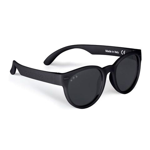 Roshambo Kids Polarized Round Sunglasses - Matte Black, Junior (Ages 5+)