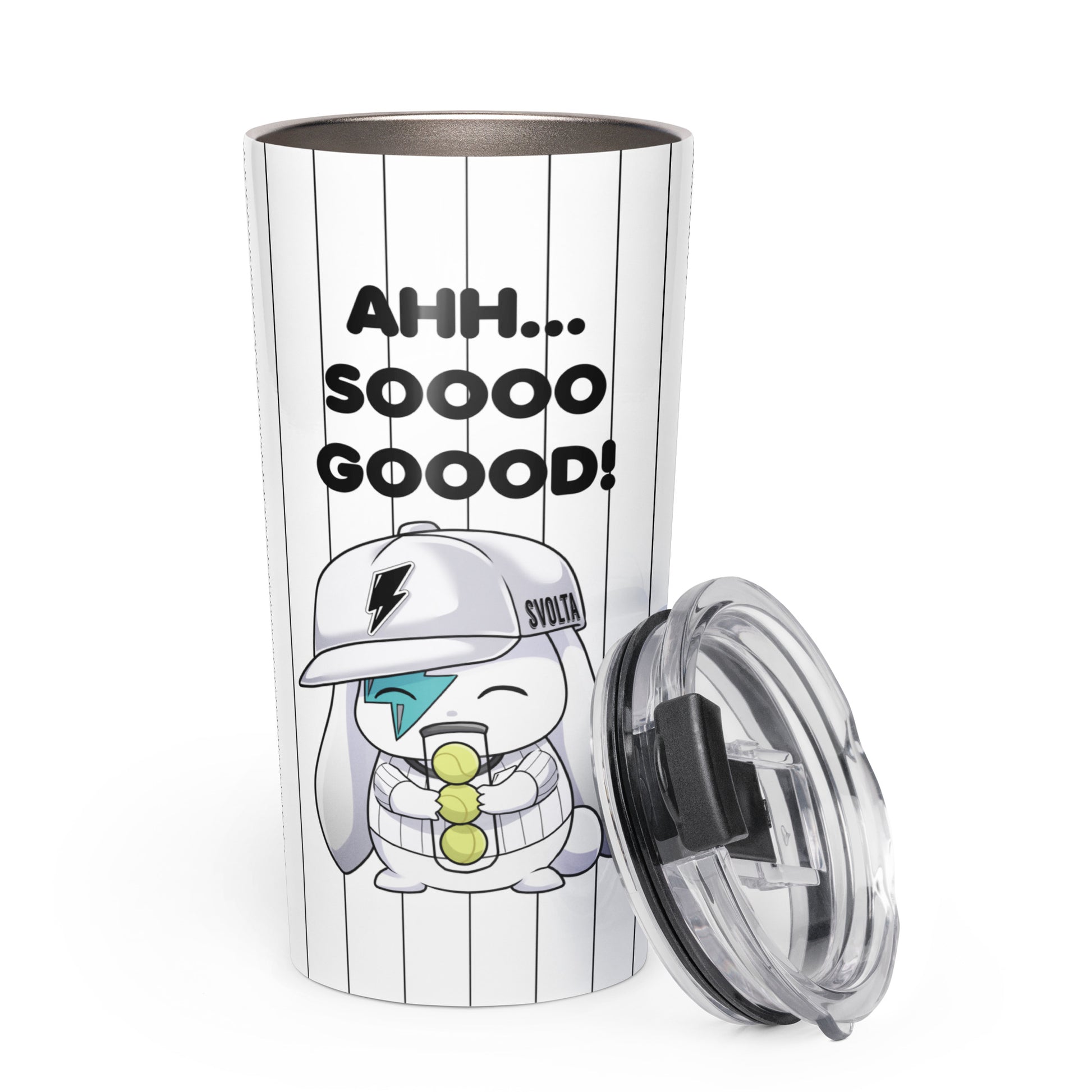 SVOLTA Tennis Stainless Steel 20oz Tumbler Tennis Balls Front
