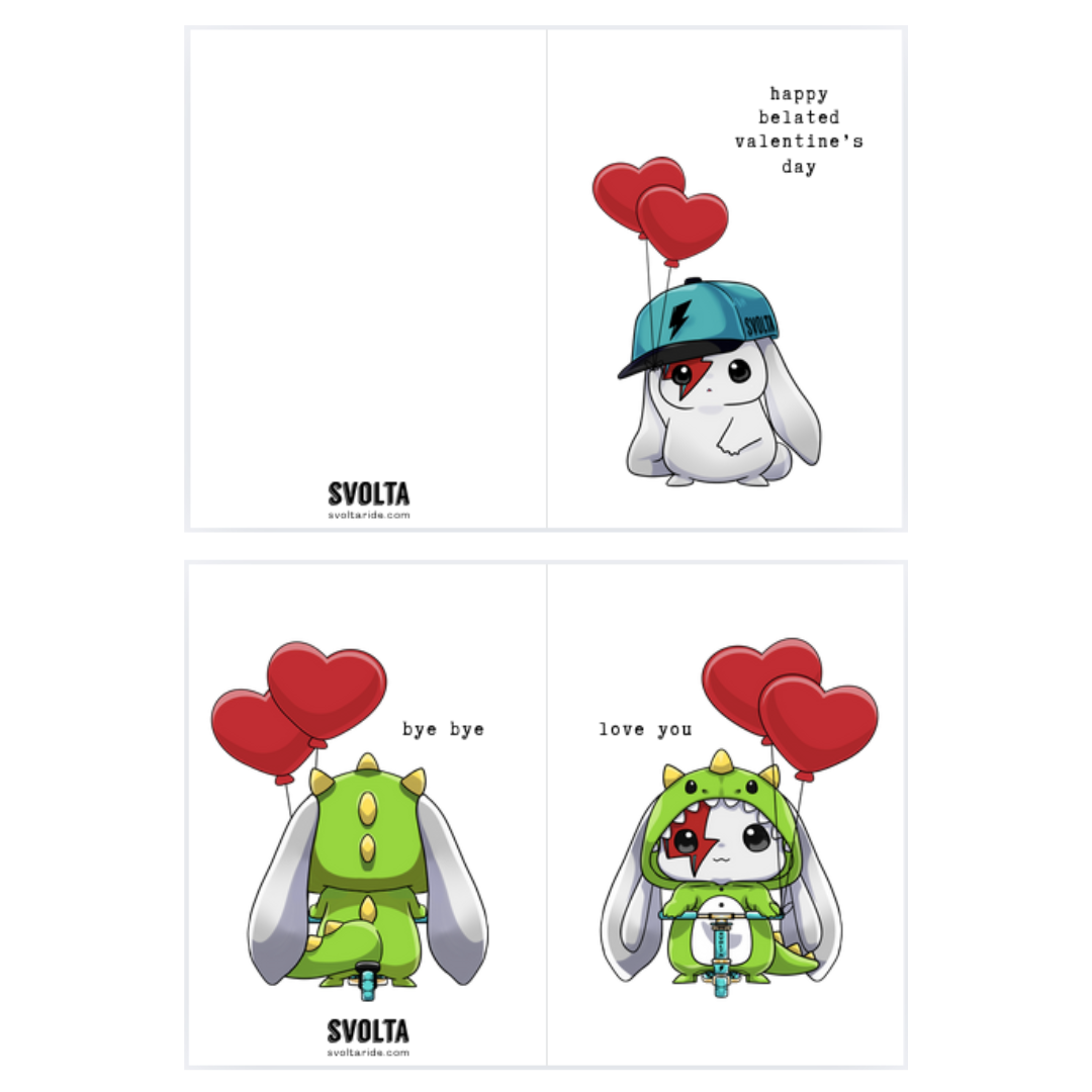 SVOLTA 2-Pack Valentine's Day Cards - Instant Digital Download