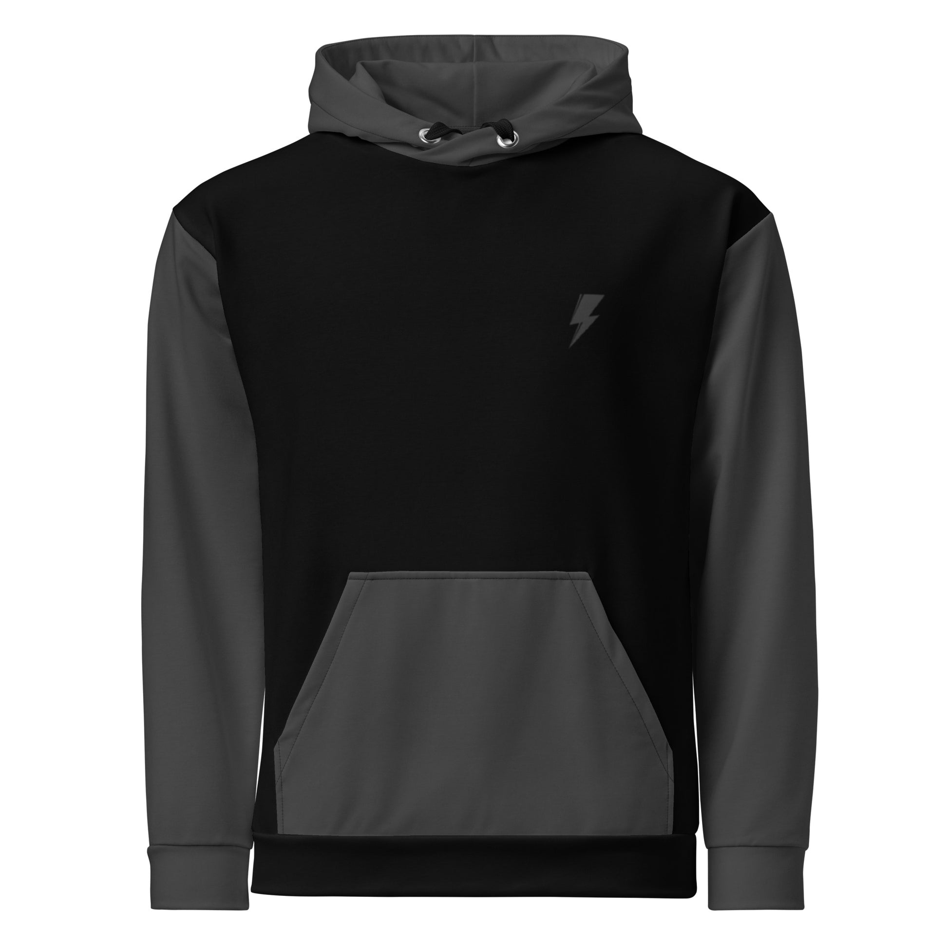 Svolta Colorblock Achromatic Bolts Hoodie Sweatshirt Front View