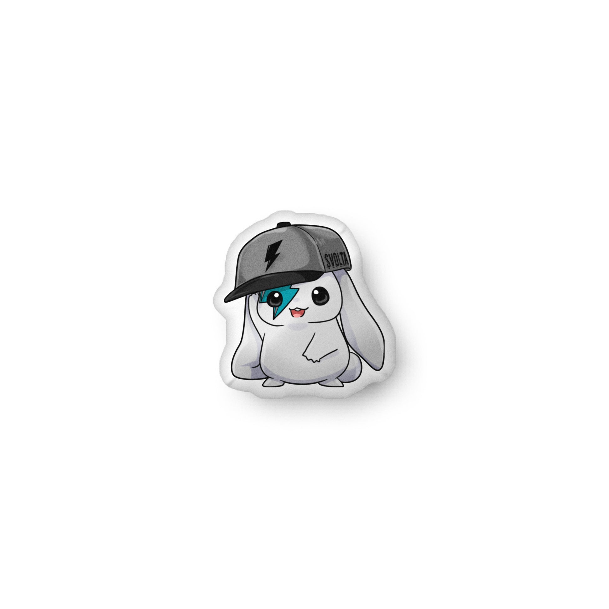 lta Happy Chibi Grey Hat Bunny Pillow 10