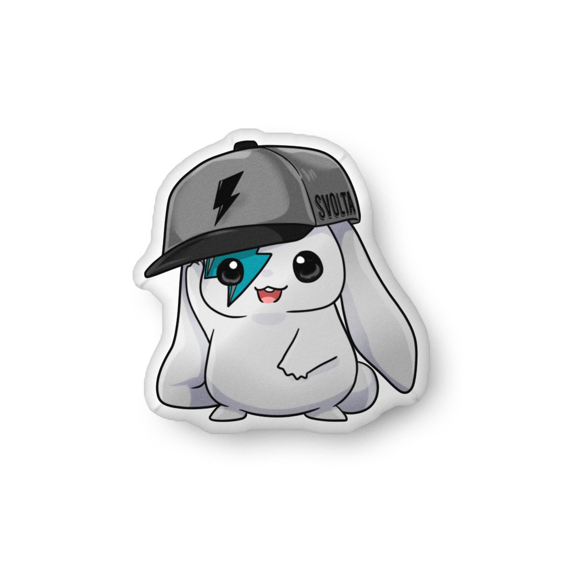 Svolta Happy Chibi Grey Hat Bunny Pillow 16