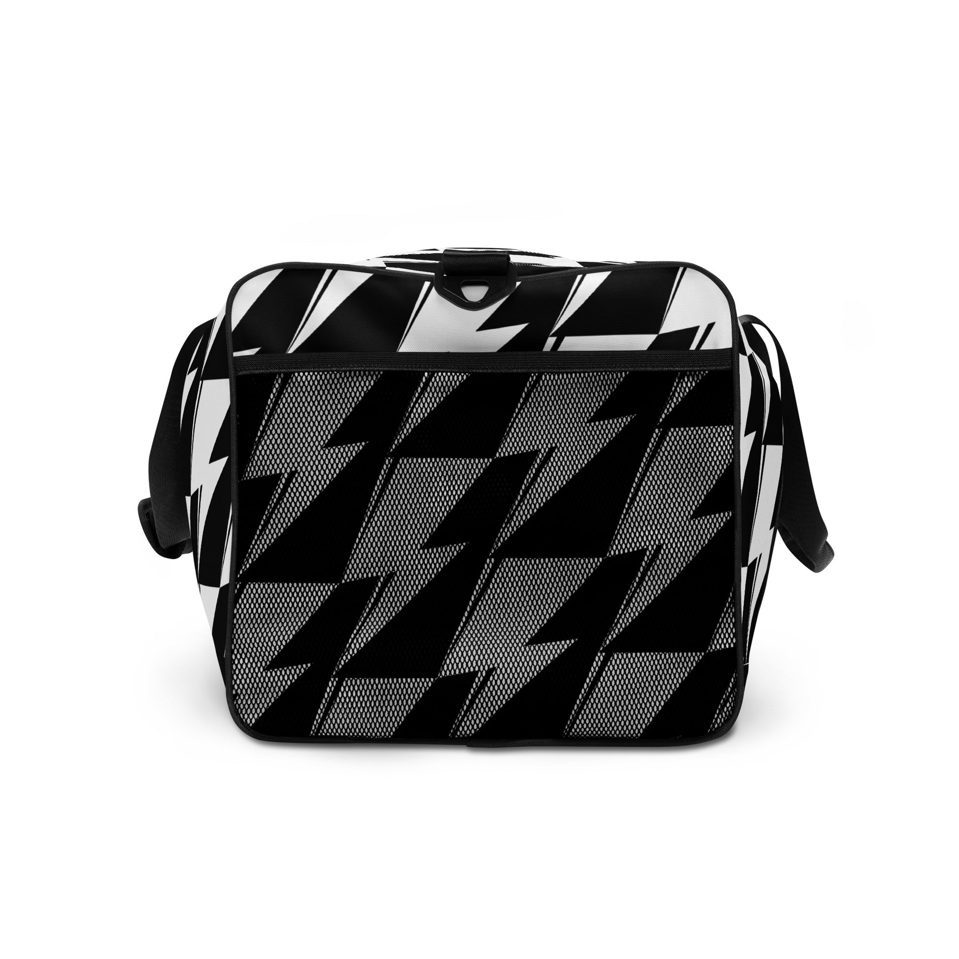 Svolta Signature Bolt Houndstooth Duffle Bag Side Mesh Pocket