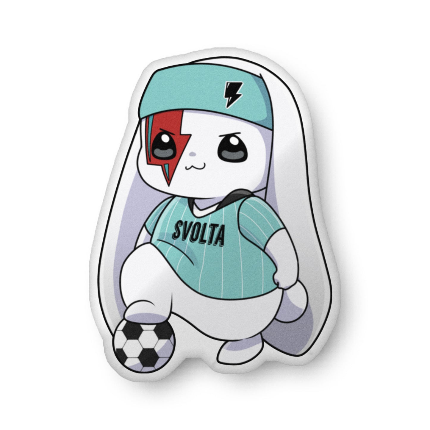 Svolta Soccer Bunny Pillow 22 inch