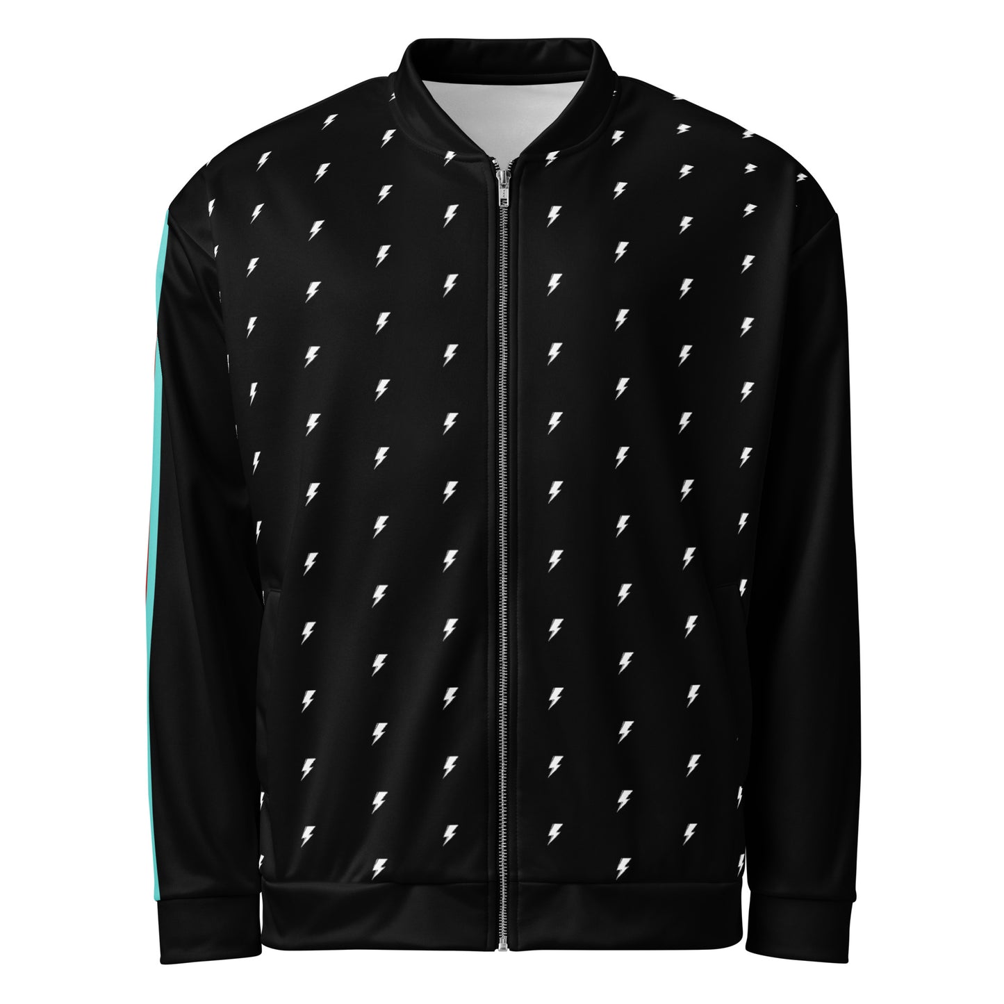 Svolta Tiny Bolts and Racing Stripes Unisex Bomber Jacket Front