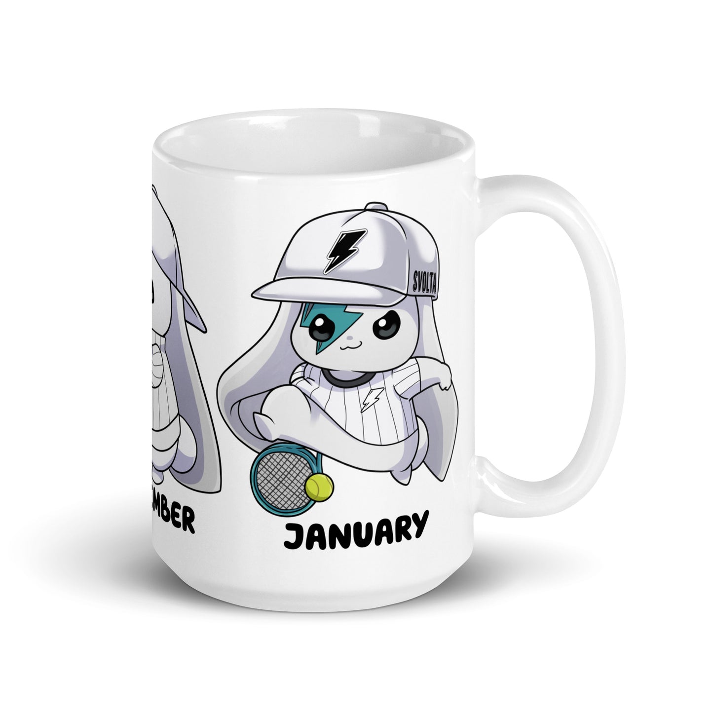 Tennis Holiday Coffee Mug January
